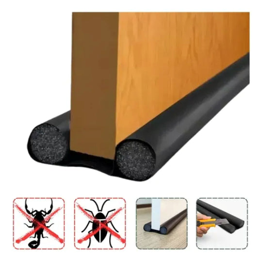 protetor e veda porta door Marrom 97cm - Comfort Door - Black