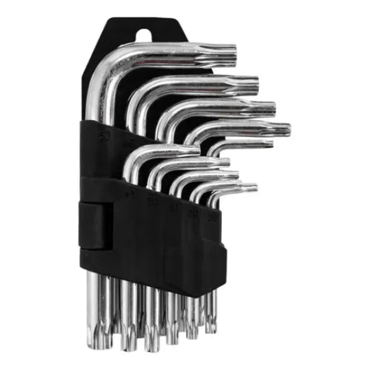 Xinlong L Key Set 9 Pieces Double End L type Torx Star Head Key Set Hand Tools