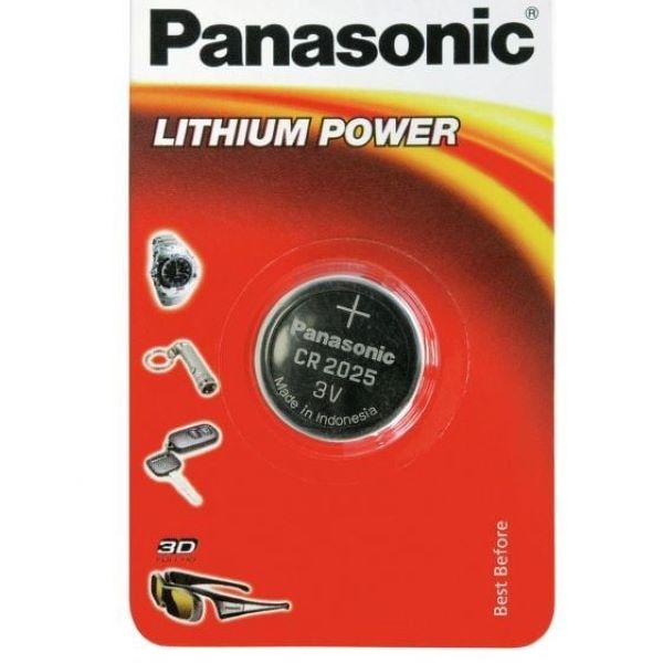 Panasonic Lithium Coin Cells Battery CR2025 3V (1PCS)