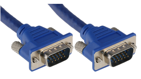 Cabel VGA Male To VGA Male 5m (Full HD VGA to VGA monitor cable & VGA lead, connects computers to screens/projectors 15-pin