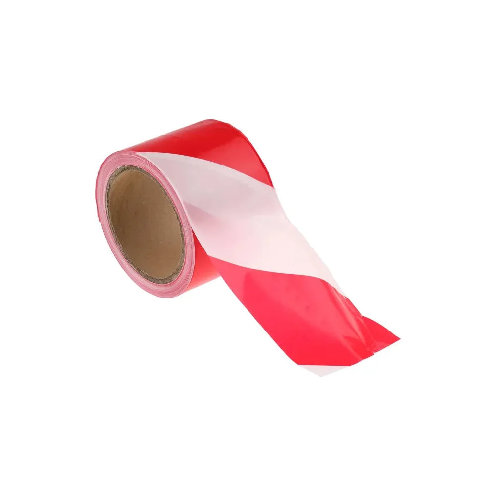 RS PRO Red/White PE 100m Barrier Tape