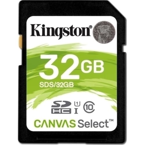 Kingston Canvas Select SDHC 32GB Class 10 U1 UHS