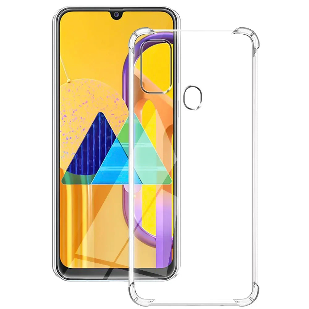 Silicone Cover For Samsung M31 Clear