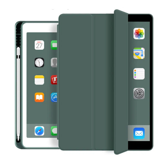 Premium Tri-fold Flip Case with Pencil Holder for iPad Air 3 (10.5") 3rd Gen & Pro 10.5 Green