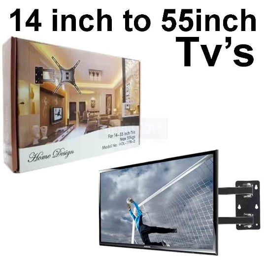 Wall Bracket Rotating Universal Plasma/Lcd Wall Mount For 14-55 Inch TVs Max 50kg HDL-117B-2