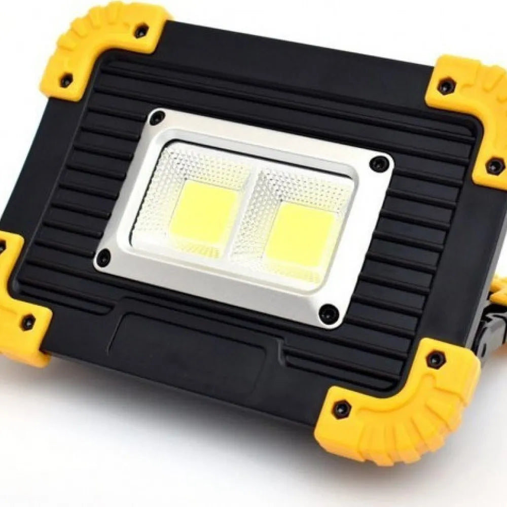 20W COB Bright Light LED With 2 Rechargeable Batteries And Micro USB 