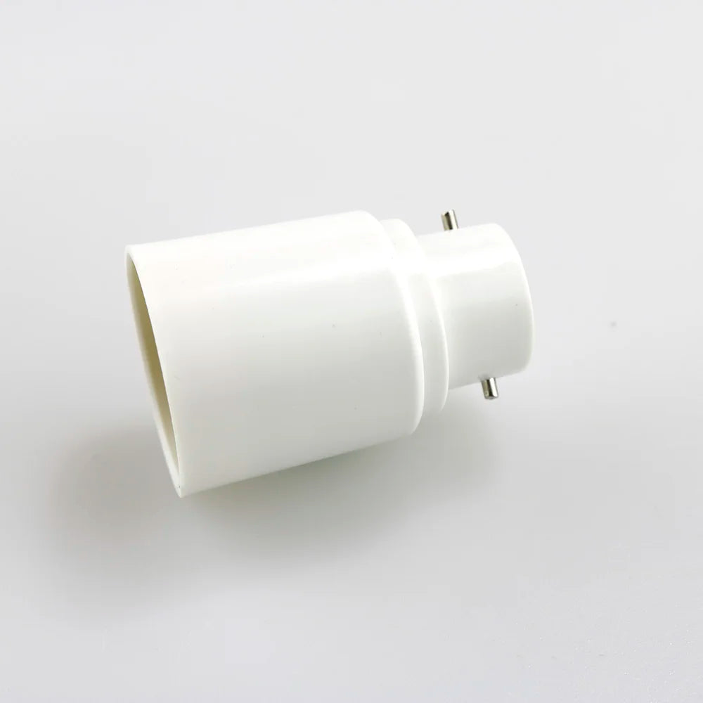 B22 to E27 LED Halogen CFL Light Base Bulb Lamp Adapter