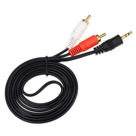 2xRCA Audio Video Cable Stereo AUX 3.5mm male Jack to 2 RCA Male (1.5M)