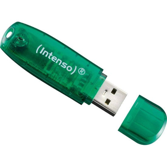 Intenso USB Stick 8GB 2.0 Rainbow Line Green