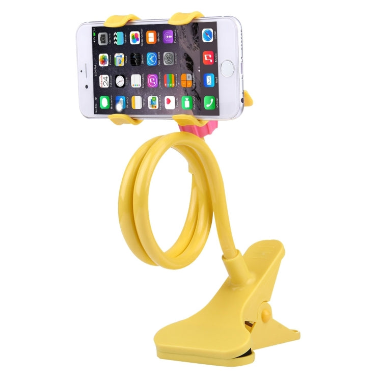 Universal Cell Phone holder Flexible Long Arm lazy Phone Holder Clamp Bed - Yellow