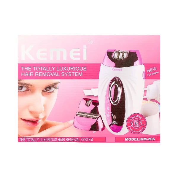 Epilator Rechargeable 3in1 KEMEI KM-205