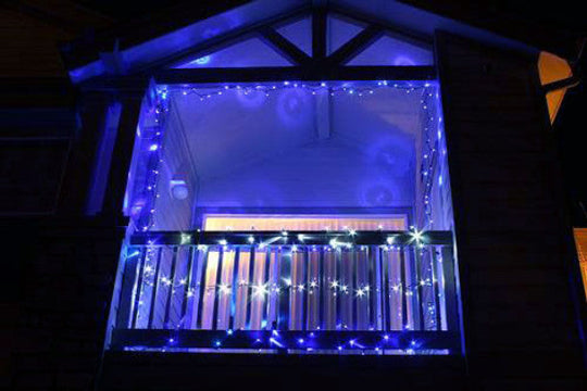 Christmas Led Light 100 LED Green Wire 10M Cabel String Lights (Blue)