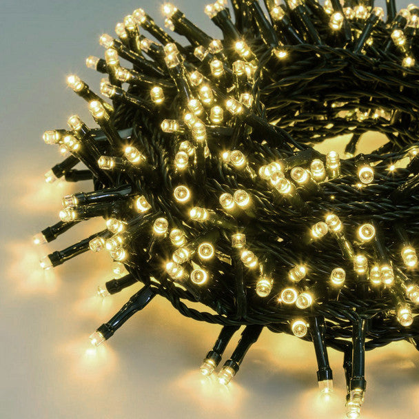 Christmas Led Light 200 LED Green Wire 20M Cabel String Lights (Yellow)