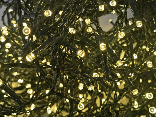 Christmas Led Light 200 LED Green Wire 20M Cabel String Lights (Yellow)