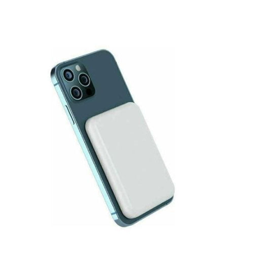 Mini Power Bank Magnetic Wireless Charging for Iphone & Samsung S series 10000 mAh 15w - White