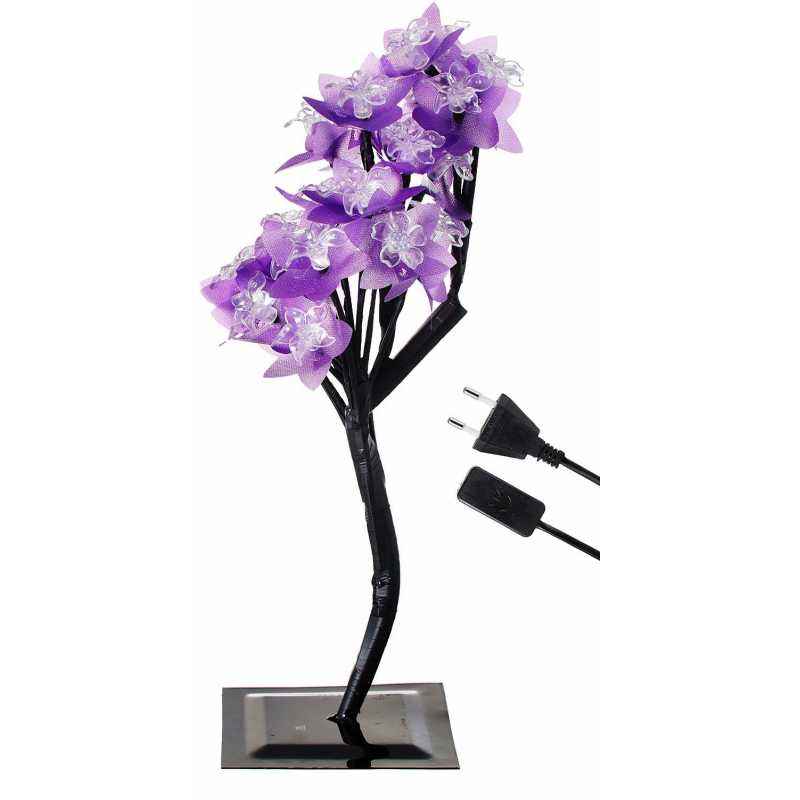 Decorative illuminated cherry tree with Led lights Multicolor 40cm high (purple)