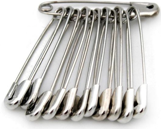 Metal Safety Pins Set of 12pcs