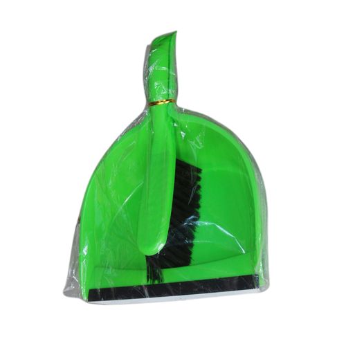 New Portable Dust Pan A10 With a Broom Green