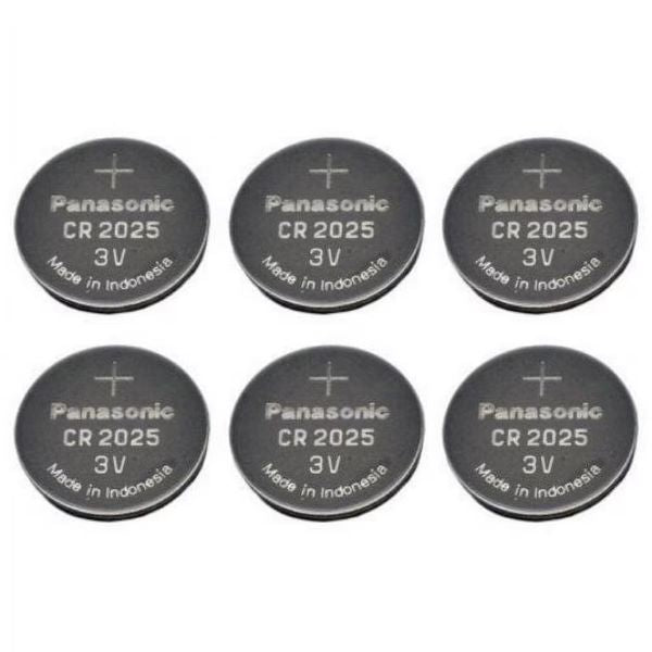 Panasonic Lithium Coin Cells Battery CR2025 3V (6PCS)