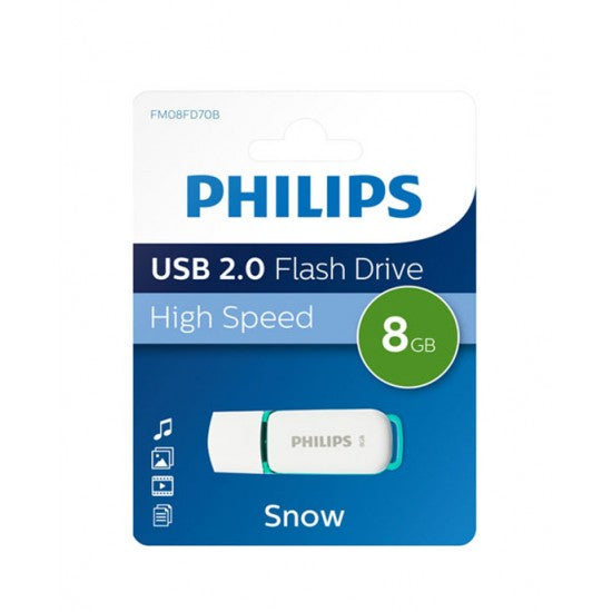 Philips USB 2.0 8GB Snow Edition Green