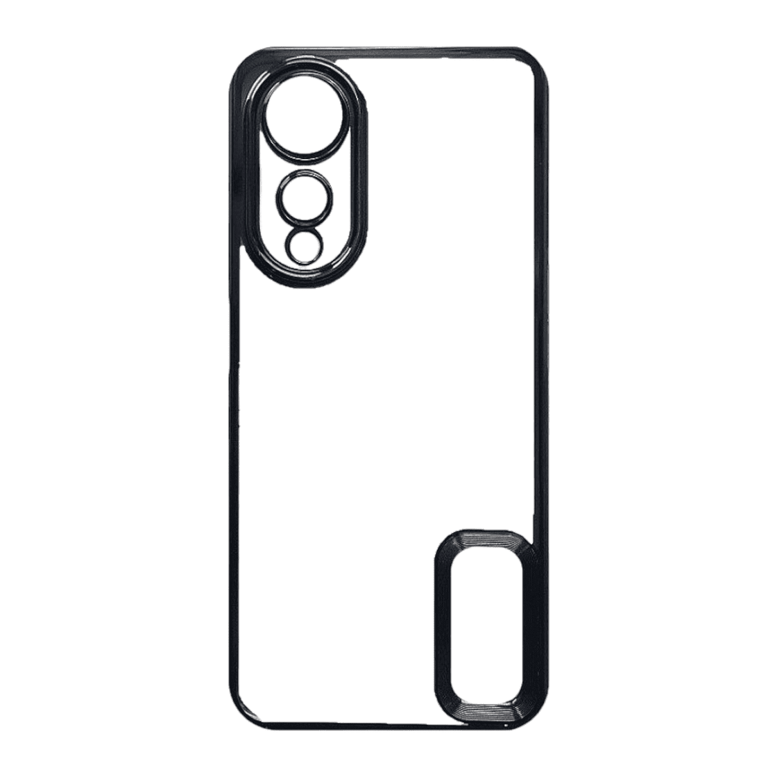 Premium Electroplating Frame Cover for Oppo A98 5G / F23 5G / A1 5G Black 