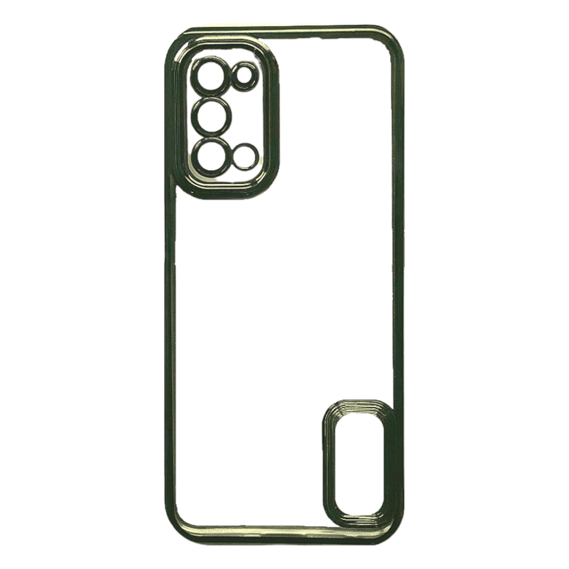 Premium Electroplating Frame Cover for Oppo A54 Gold 