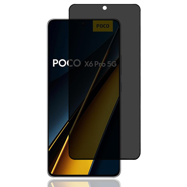 Privacy Tempered Glass Screen Protector Full Face Tempered Glass for Xiaomi Poco X6 Pro 5G