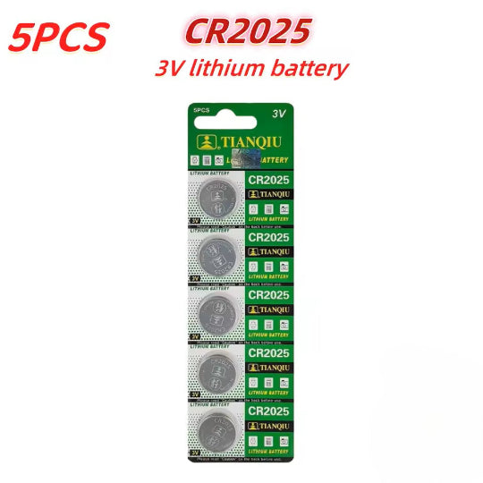 Tianqiu Lithium Battery CR2025 3V  Button Cell 5 PCS