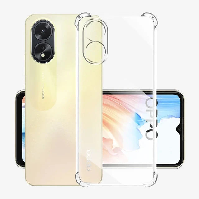 Silicone Case For OPPO A38 / A18 Clear