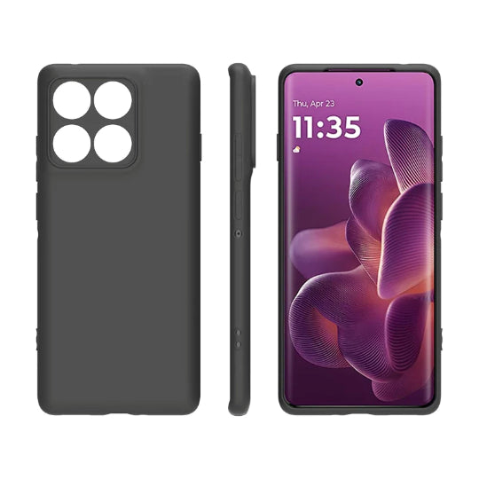 Tpu Silicone Back Cover Case for Moto Edge 60 Pro 5G Black