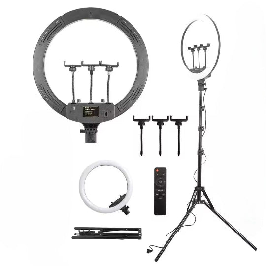 18" Led Soft Selfie Ring Light 18 Pulgadas Celulares 45cm Tripod 2.1m With Remote Control LJJ-45