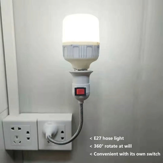 Flexible E27 Lamp Socket With Pull Switch - Eu/us/uk Plug, 28cm