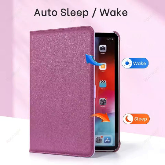 Smart Book Case 360° Rotating Case for ipad A16 11th Gen, 11" 2025 / ipad 10.9"10th Gen,2022 Purple