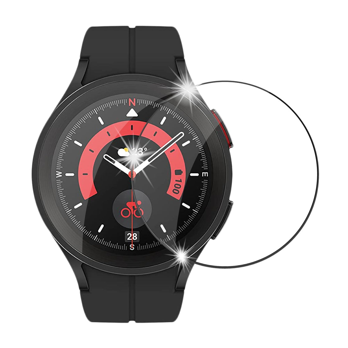 Tempered Glass Screen Protector for Huawei Watch Gt2 Elegant Stainless Steel 42mm 