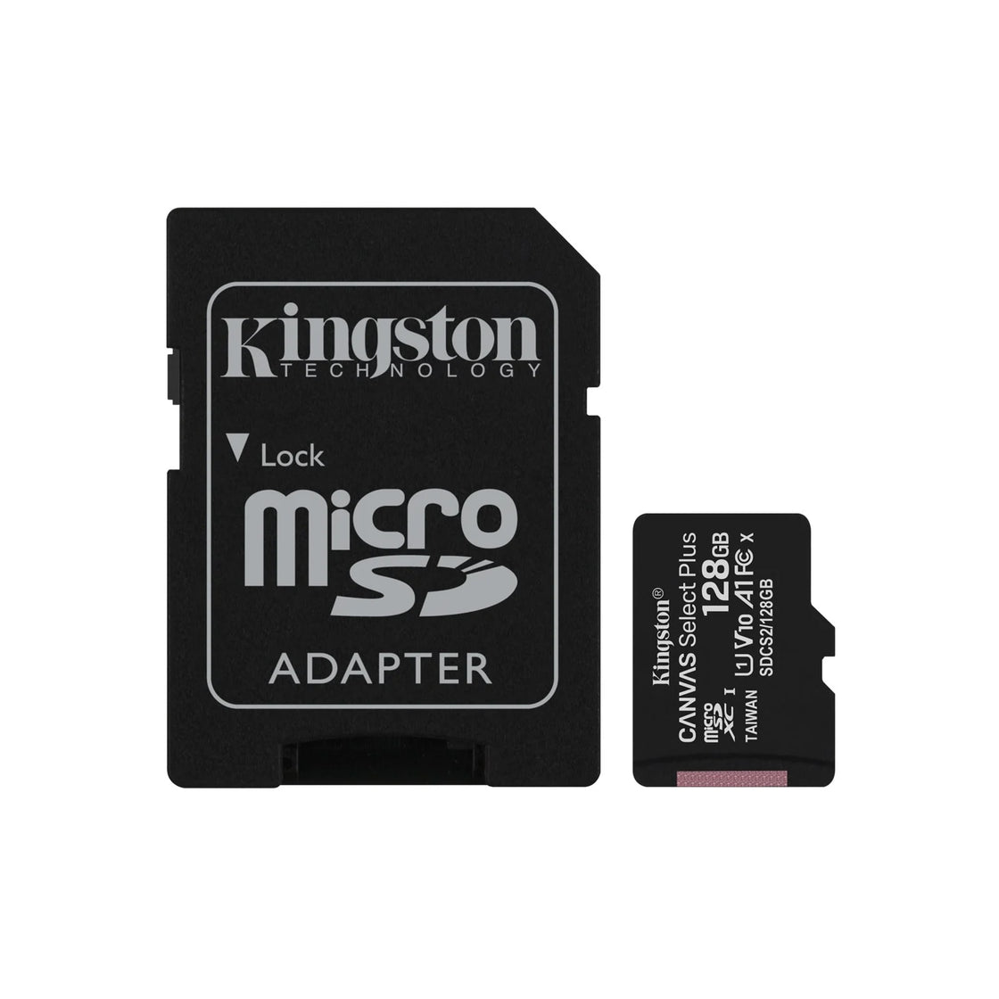 Kingston Canvas Select Plus microSD (microSDXC) 128GB class 10 UHS-I U1 V10 A1 - 100MB/s + adapter