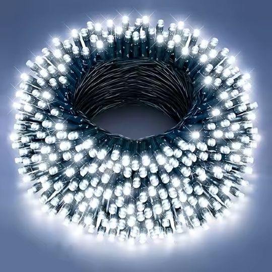 Christmas Led Light 300 LED Green Wire 30M Cabel String Lights (White)
