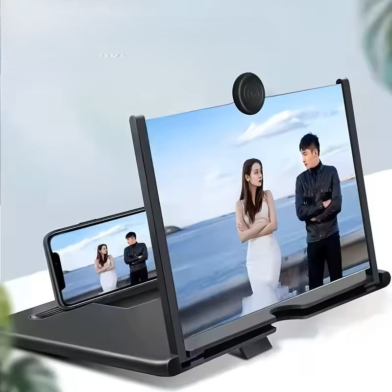 Mobile Phone Video Amplifier 3D Enlarged Screen Magnifier - Black