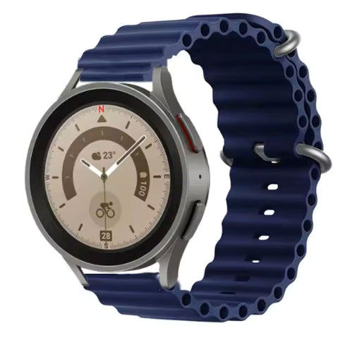 Comie Silicone Smartwatch Strap 22mm Dark Blue