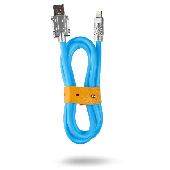 Cabel Treqa 9.1A Usb-A Male To Lightning Fast Charging Cabel 1M Blue (CA-8792)