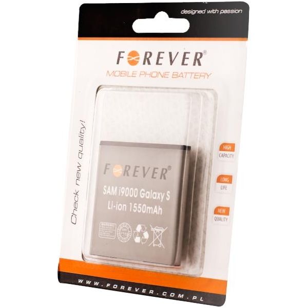 Replacement Forever Battery For Samsung I9000 Galaxy S