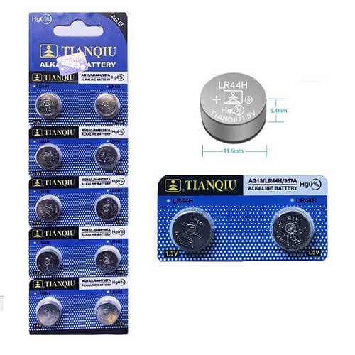 Tianqiu  Ag13/LR44/357A/SR44Sw Alkaline Battery 10PCS