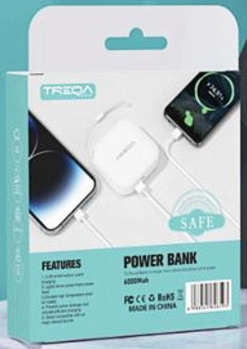 TREQA Power Bank 6000 mAh intelligent TR-953 Black