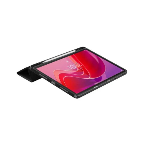 Jteach Tri-fold Flip Cover Stand Book Case with Pencil Holder For Lenovo Idea Tab 11" 2025 (Black)