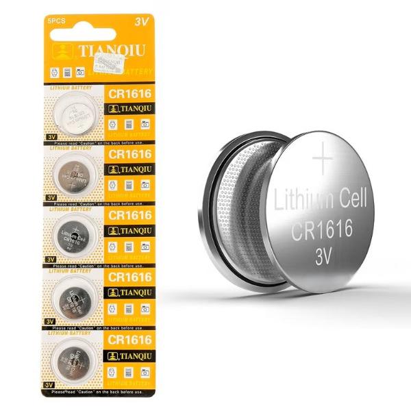 TianQiu Tianqui Lithium Watch Battery CR1616 3V 5pcs