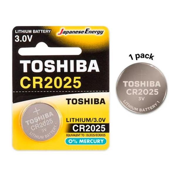 Toshiba CR2025 Battery 3V Lithium Coin Cell 1PCS