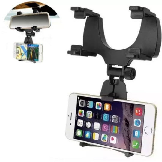 360° Car Rearview Mirror Phone Holder Mount