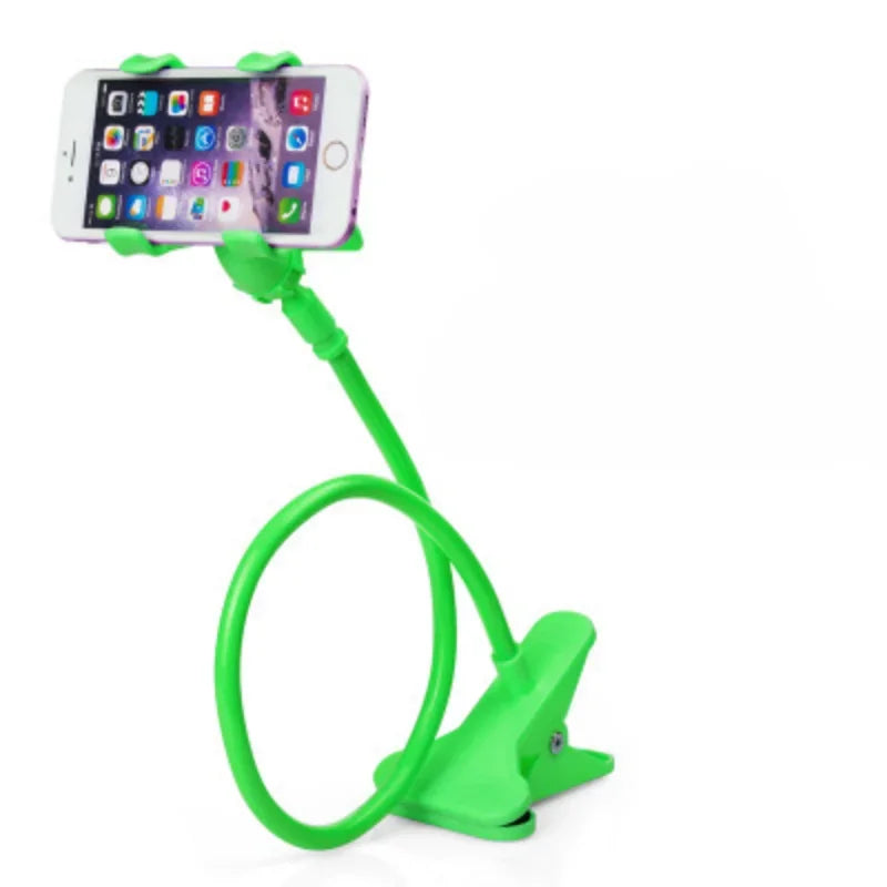 Universal Cell Phone holder Flexible Long Arm lazy Phone Holder Clamp Bed - Green