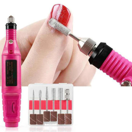 Mini Nail Machine Variable Speed Rotary Detail Carver (Pink)