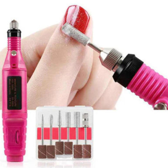 Mini Nail Machine Variable Speed Rotary Detail Carver (Pink)