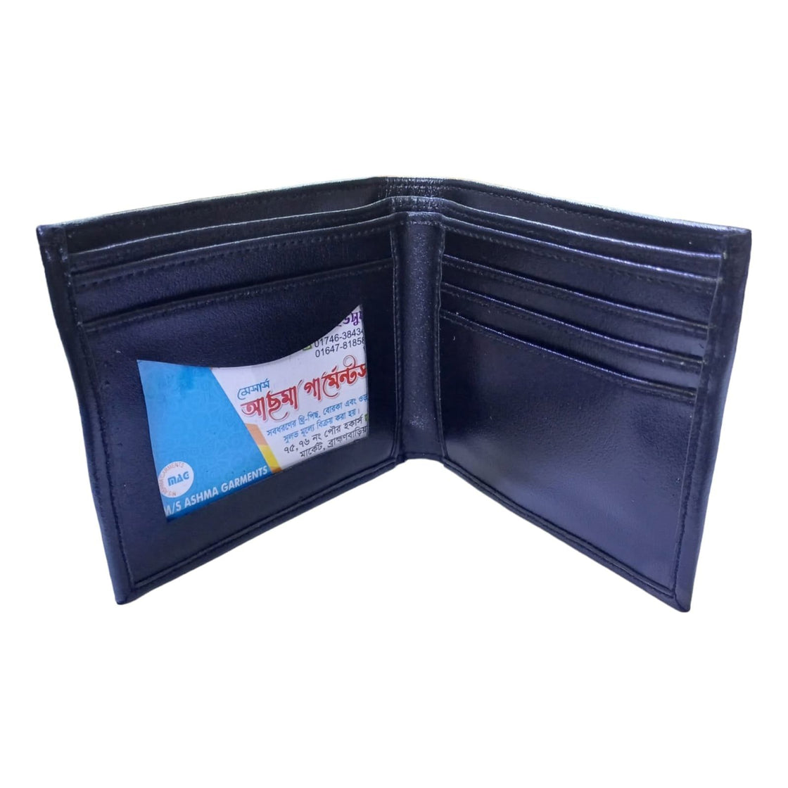 Croc Leather Wallet WL02 Black